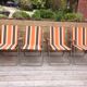 4 vintage camping armchairs
