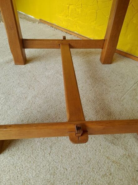Small farmhouse table in old oak