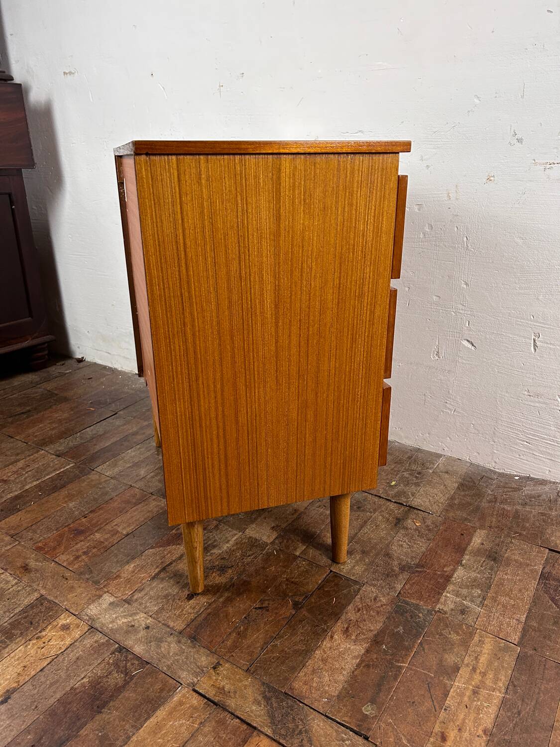 Mid century retro vintage teak chest of drawers 1960