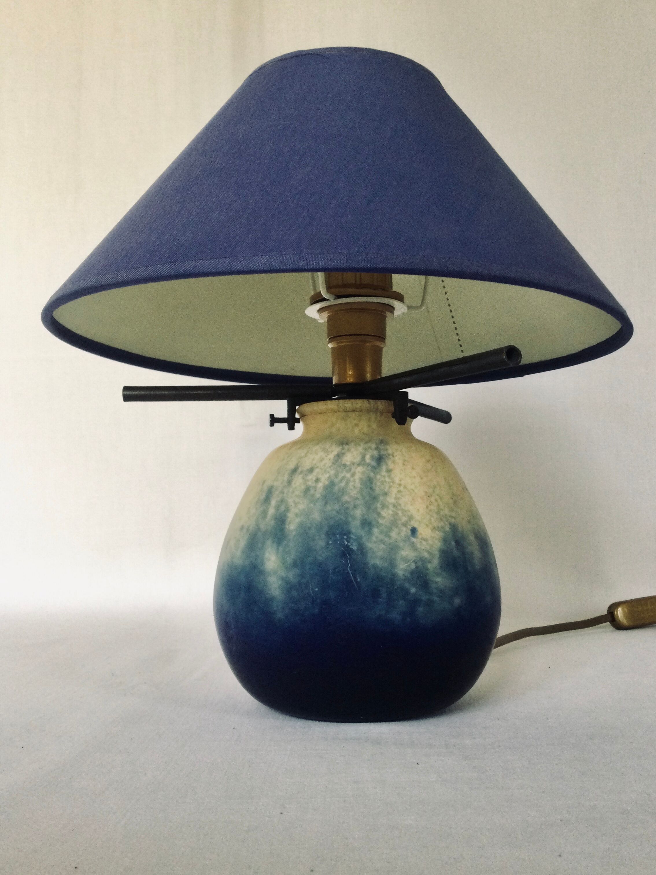 Glass paste lamp by A.France