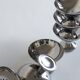 Set of six ice cream cups, Alfra Alessi, Italy, 1950s/70s