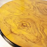 Antique Walnut Side Table with Veneered Top, 1890s