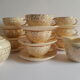 Villeroy and Boch coffee set 9 cups and vintage sugar and milk pot
