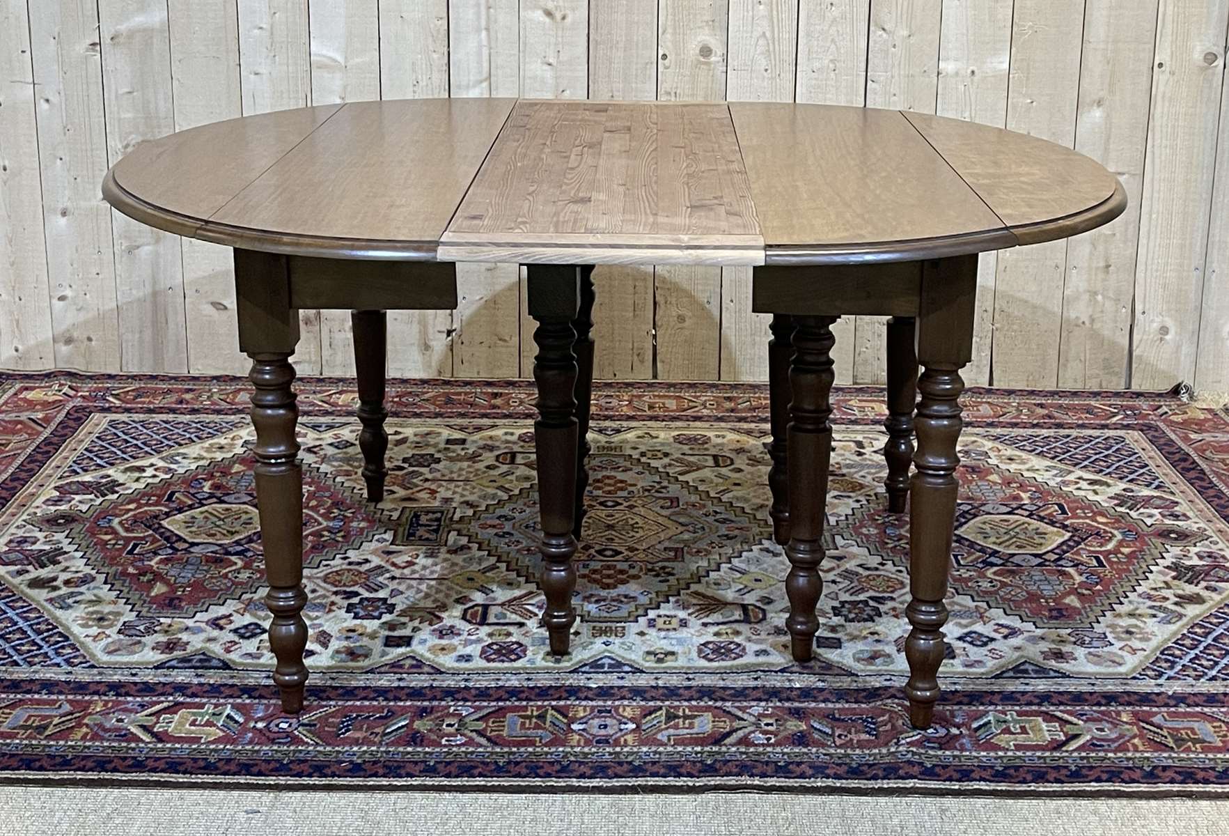 Louis Philippe style 8-foot mahogany table, beautifully made in the 1970s