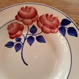 Lot 2 Art Deco plates ▪︎ Hippolyte Boulenger ▪︎ Red Rose
