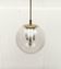 Large glass and brass planet ball pendant lamp from the mid-century German space age, 1960s.