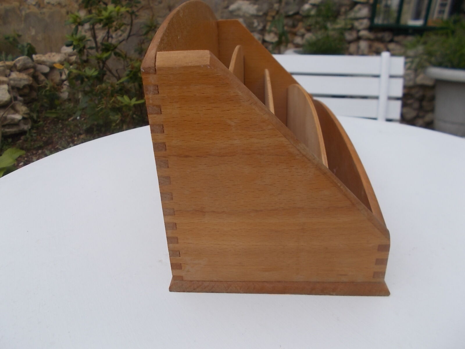 Old beech wooden mail carrier