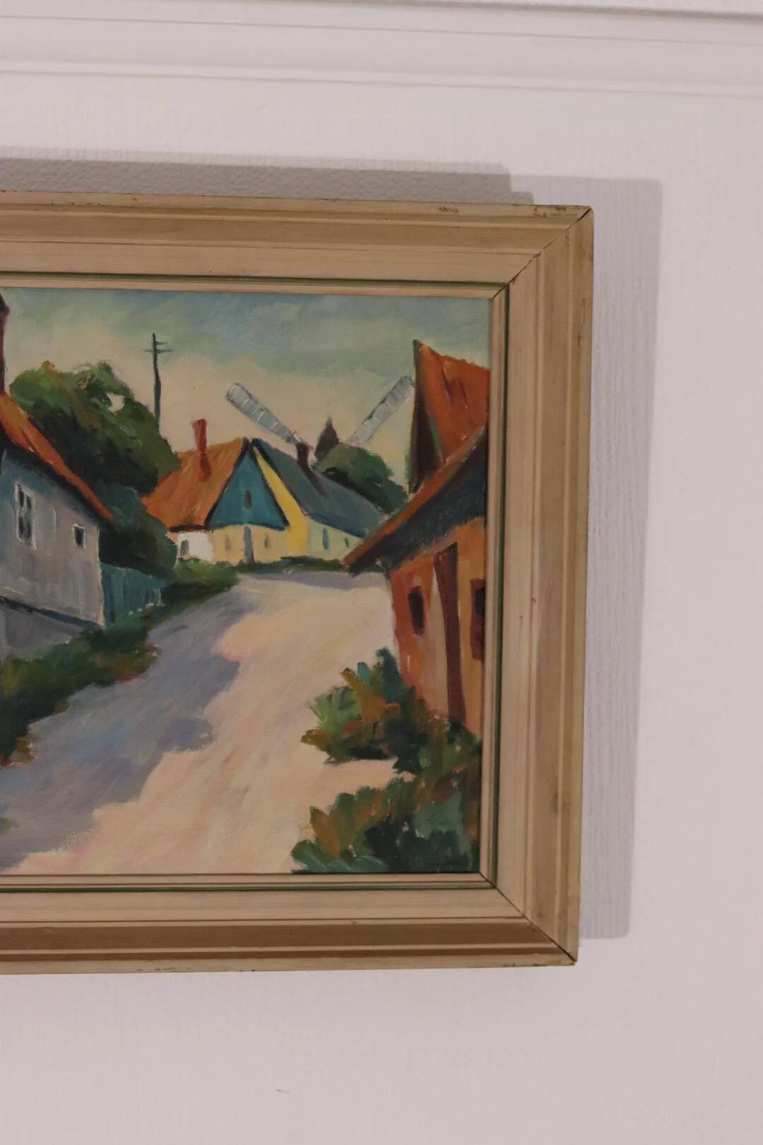 « Scène de village » par Alvar Johansson