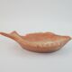Plat poisson vintage en céramique de couleur terracotta