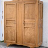 Parisian wardrobe art deco 1930 removable wardrobe beech solid
