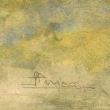 'The Boat on the River' by Pompeo Mariani