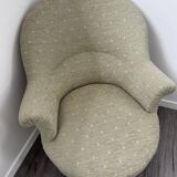 19th-century crapaud armchair