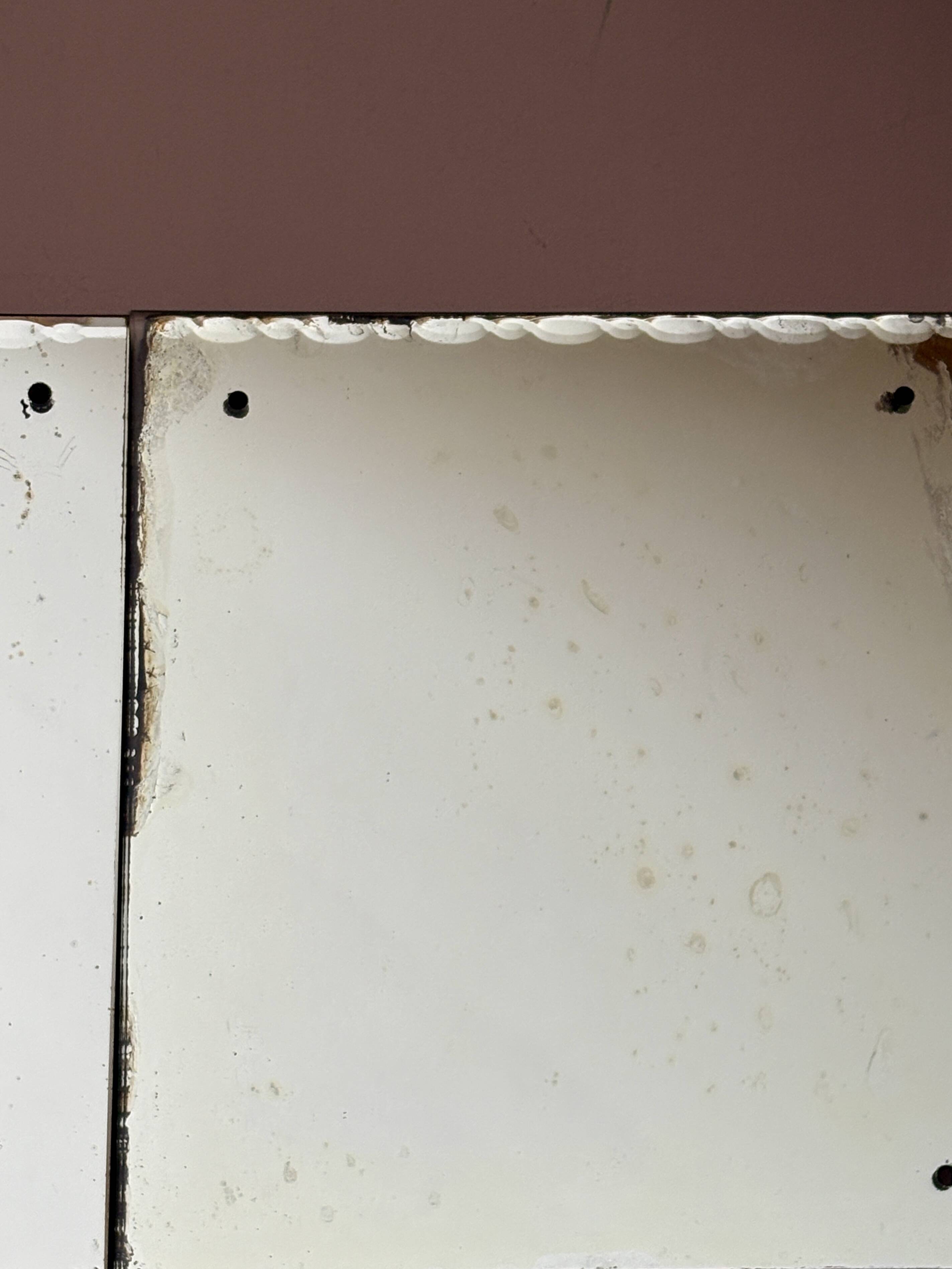 Set of 2 antique bevelled mirrors