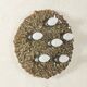 1970s Ceramic Wall Lamp with Floral Ornamentation