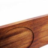 Scandinavian teak tray with 4 ceramic ramekins 1960