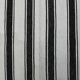 Black and white striped kilim rug 60 x 213 cm