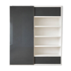 Ligne Roset Square Library - white lacquered with enamelled glass door