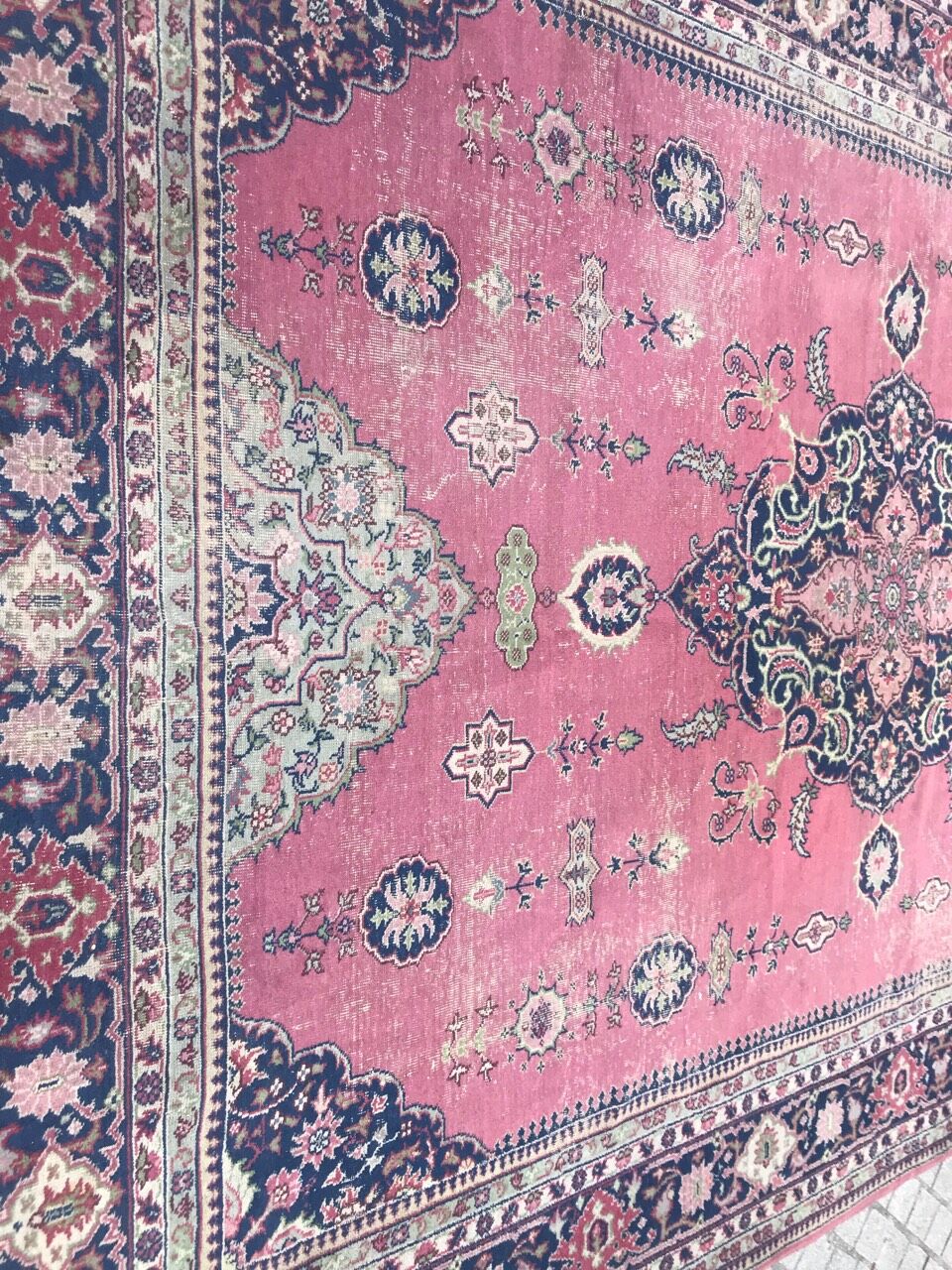 Turkish carpet former Sparta handmade 273 x 390 cm