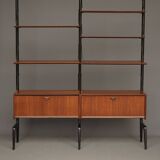 Mid-Century Freestanding Wall System by Louis van Teeffelen for WéBé, 1950s
