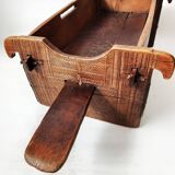 Antique Traditional Handmade Children's Crib Museum object Balkans 1890