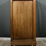 Living Room or Nightstand Table in Oak and Marble, Art Deco – 1930