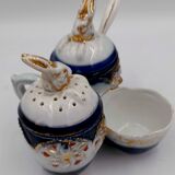 19th Century Staffordshire Imari Condiment Display