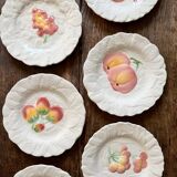 Vintage white slip plates