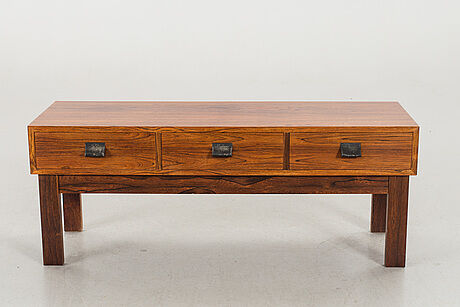 Scandinavian rosewood console 1970 for AB Glas & TRA, Swedish