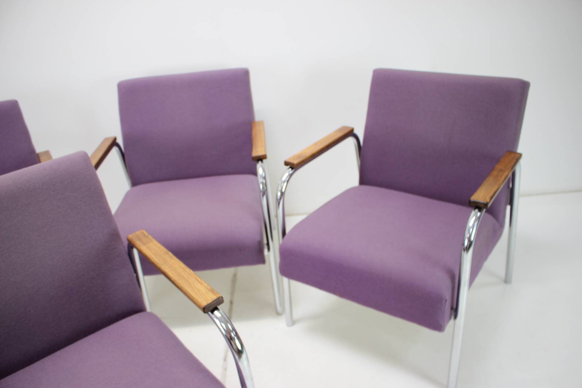 Mid-Century Tubular Chrome Armchair, Germany 1970s