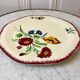 Pie dish Pexonne hand painted model "Ophelia" 40s