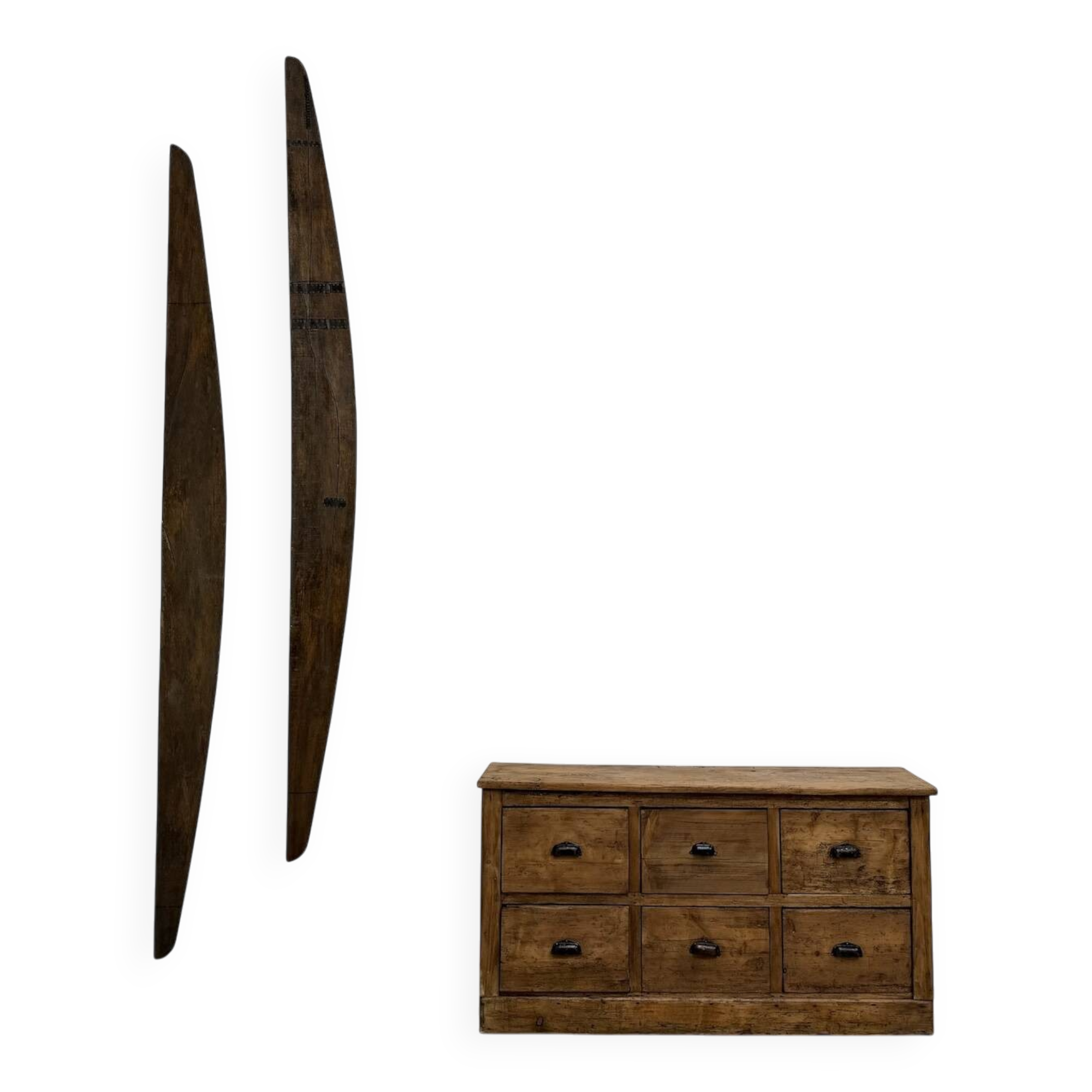 Six-drawer workshop cabinet