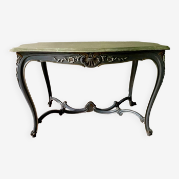 Louis XV style painted carved oak table