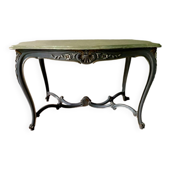 Louis XV style painted carved oak table