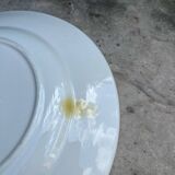 Vintage round dish Digoin Sarreguemines decor Edwina