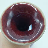Vase China ceramic ox blood H. 32cm
