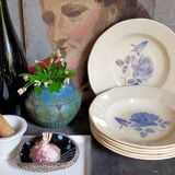Six earthenware plates of Digoin and Sarreguemines 40s