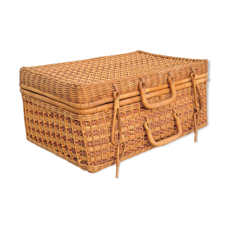 Wicker case suitcase