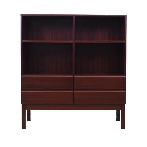 Mahogany bookcase, Danish design, 1960s, production: Denmark