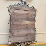 Louis XV period wooden and gilded stucco mirror, 18th century