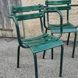 Series of 4 garden chairs