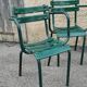 Series of 4 garden chairs
