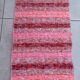Tapis artisanal en coton recyclé - Corail