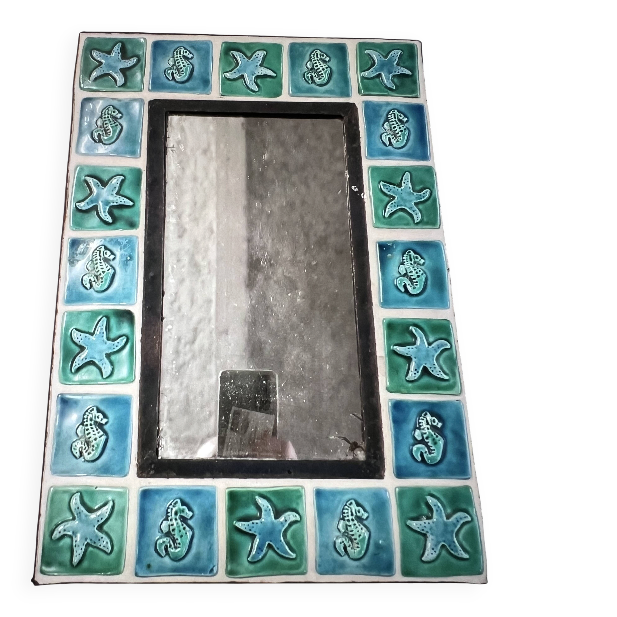 Ceramic mirror Odette Dijeux