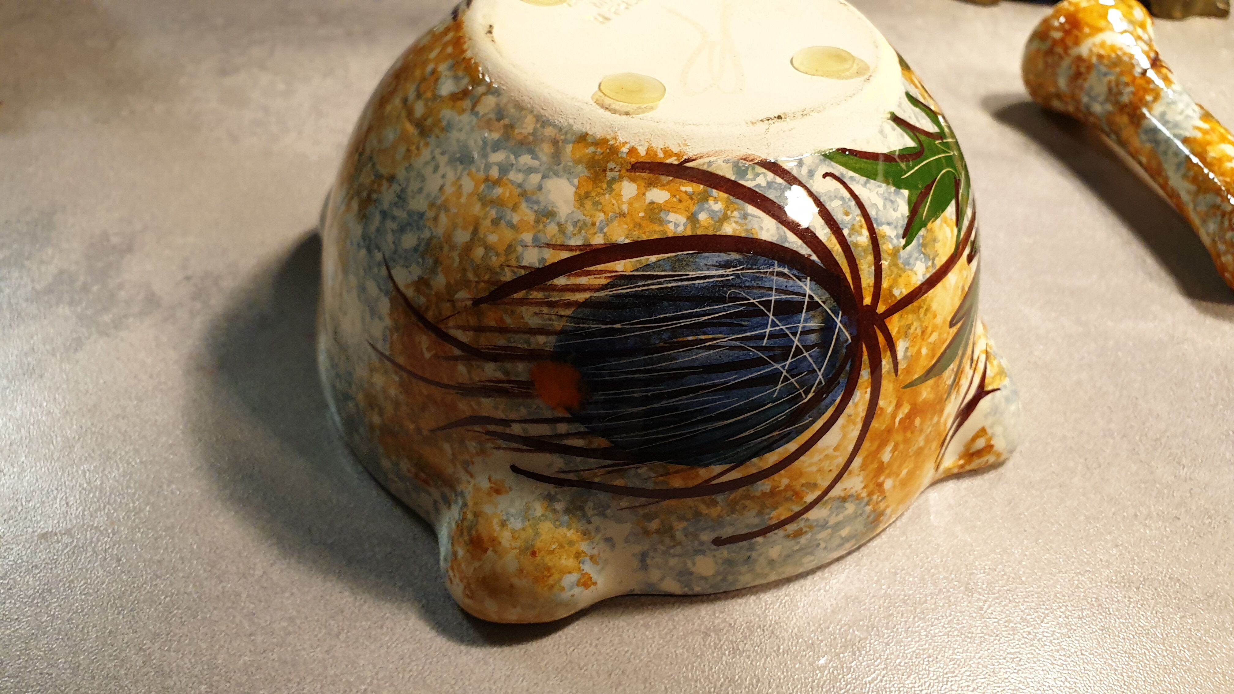 Vallauris mortar/pestle assembly