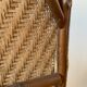 Old rattan armchair