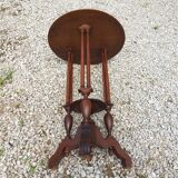 Sellette, table d'appoint en noyer