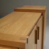 Brutalist oak sideboard, Belgium.