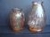 Art Deco draped glass vases