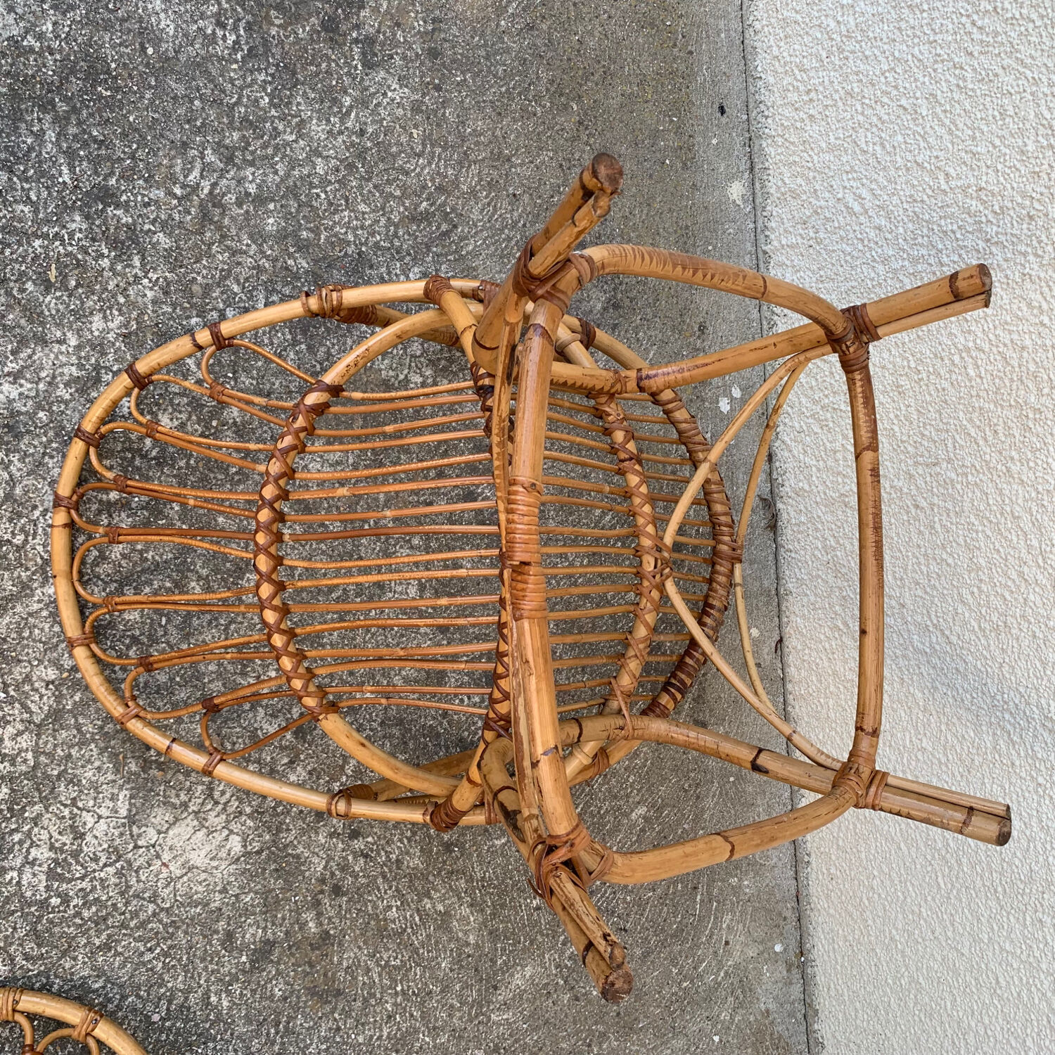 Pair of vintage shell armchairs 1950