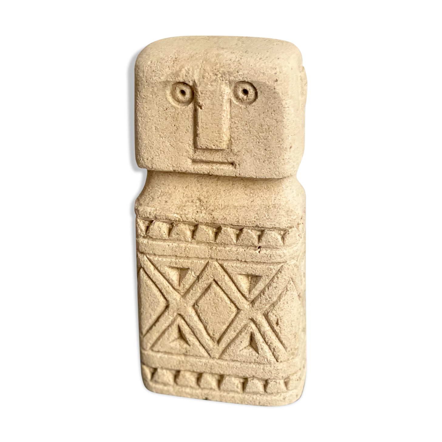 minimalist stone faces